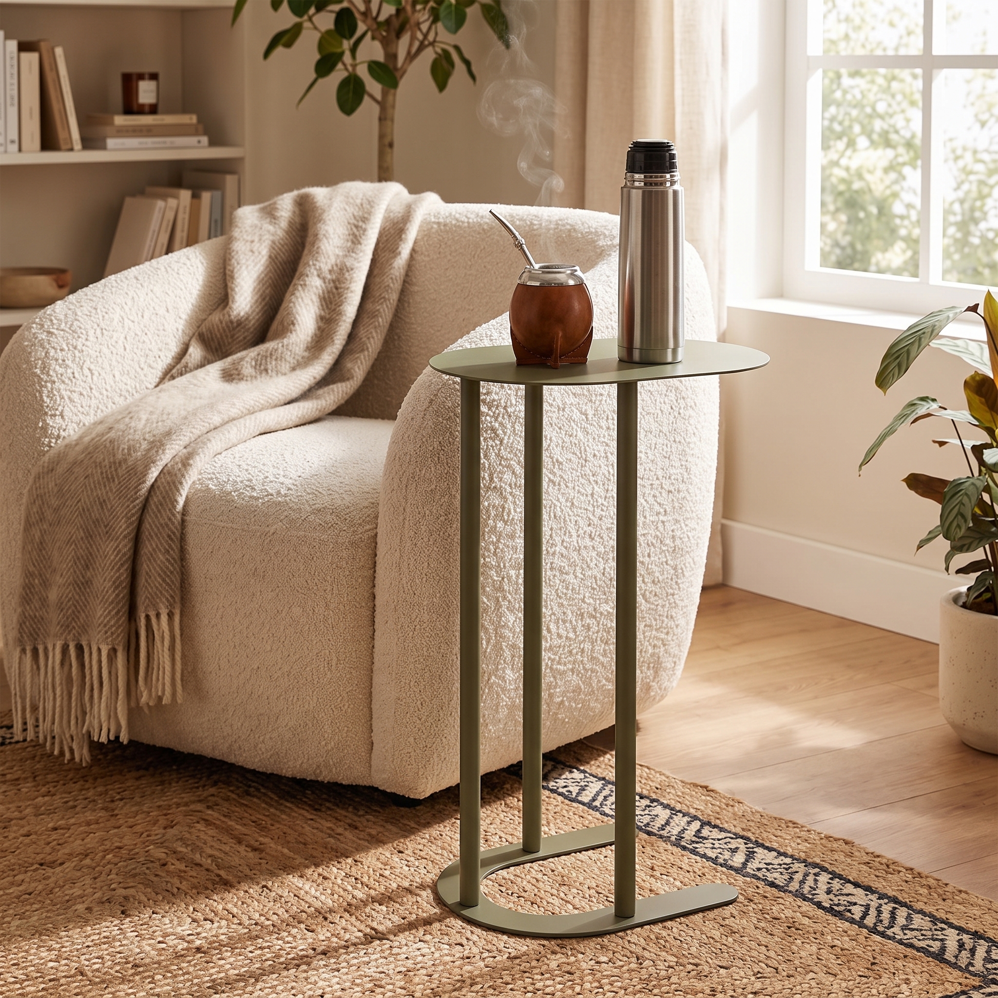 Al lado del sillón